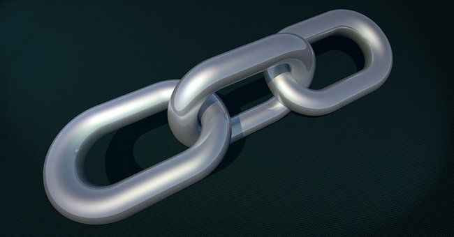Blockchain - łańcuch symbolizujący blockchain