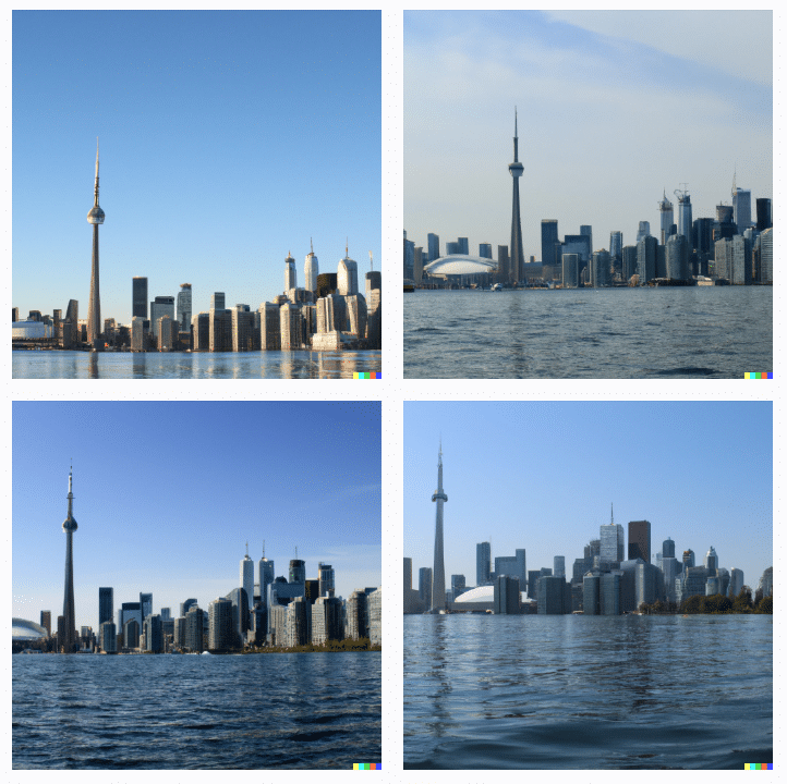 A Photograph of the Toronto skyline dalle2